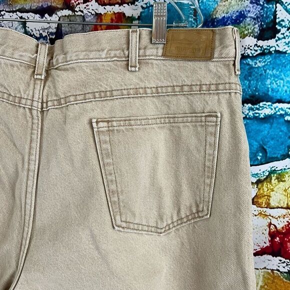 Vintage L.L. Bean Flannel Lined  Jeans Mens Size 42X32 Union Made - Picture 6 of 8